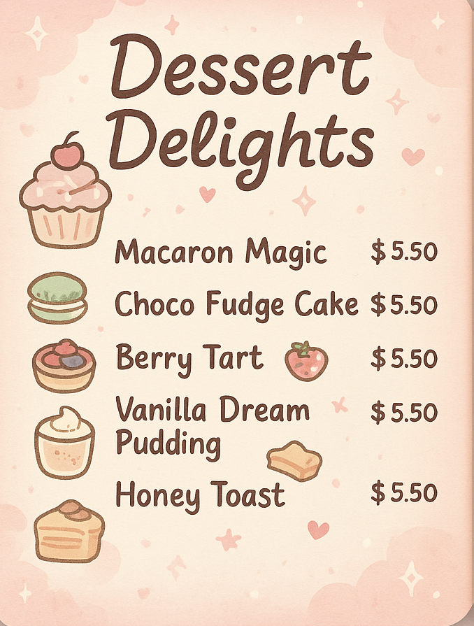 Desserts